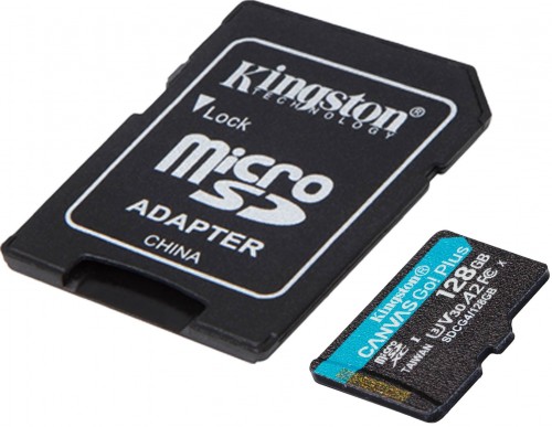 Kingston microSDXC Canvas Go! Plus Gen4 128Gb + Adapter