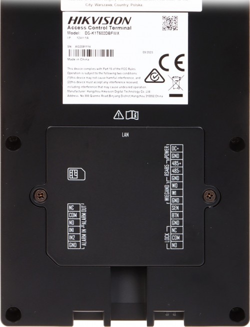 Hikvision DS-K1T502DBFWX-C