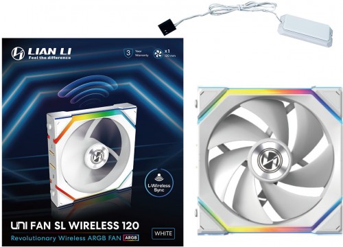 Lian Li Uni Fan SL120 Wireless White