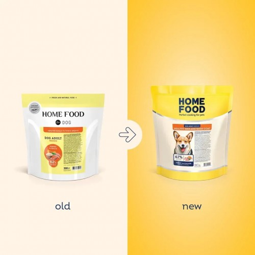 Home Food Adult Medium Turkey/Salmon 300 g