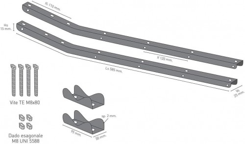 Colombo Balcony With Clamps