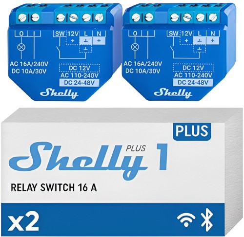 Shelly Plus 1 2pcs