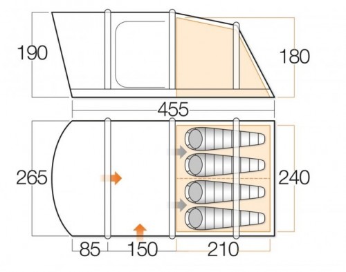 Палатка Vango Capri 400