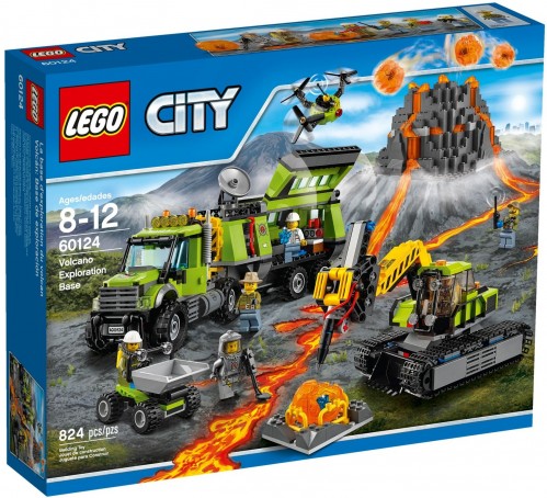 Конструктор Lego Volcano Exploration Base 60124