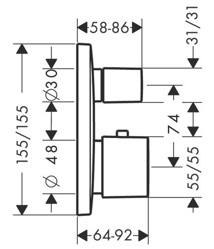 Чертеж с размерами