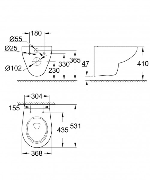 Grohe Bau Ceramic 39427000