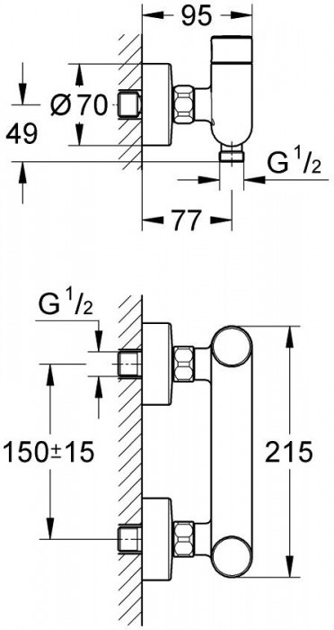 Grohe Eurosmart Cosmopolitan T 36320