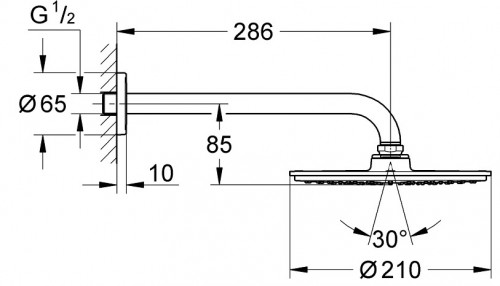 Grohe Rainshower Cosmopolitan 210 26052