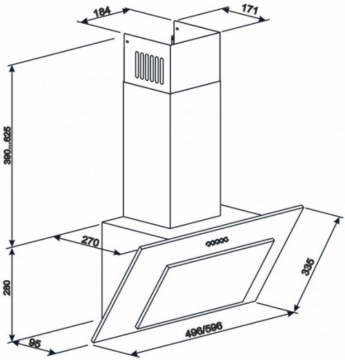 ELEYUS Vertical 470 60 BL черный