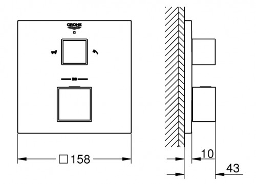 Grohe Grohtherm Cube 24155