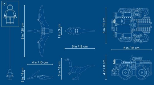Lego Gallimimus and Pteranodon Breakout 75940