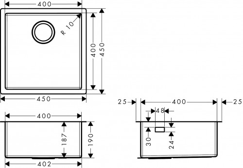 Hansgrohe S71 S719-U400 43425