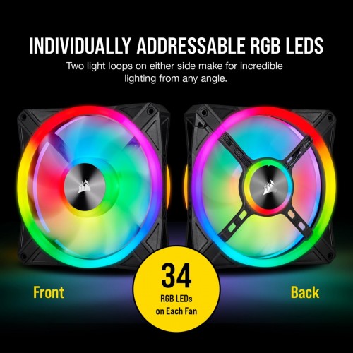 Corsair iCUE QL140 RGB 140mm PWM Dual Fan