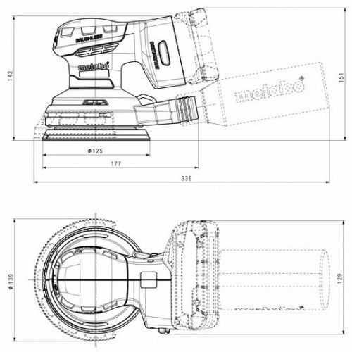 Metabo SXA 18 LTX 125 BL