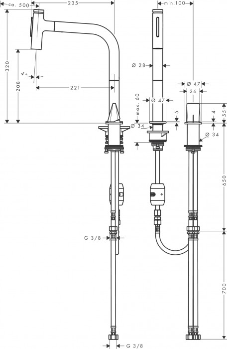 Hansgrohe Metris Select M71 73819000