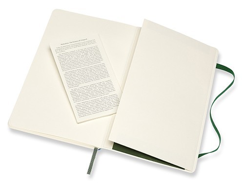 Moleskine Plain Notebook Large Soft Green