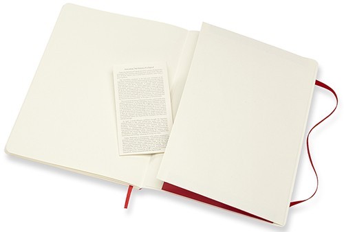 Moleskine Plain Notebook A4 Soft Red