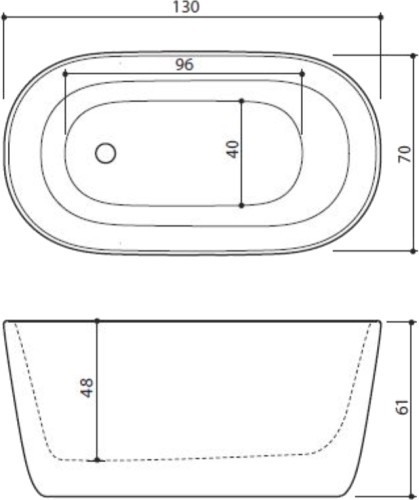 Balteco Azur 130x70