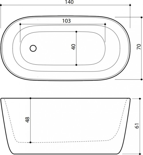 Balteco Azur 140x70