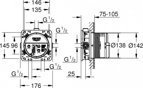 Grohe Grohtherm SmartControl 26415SC2