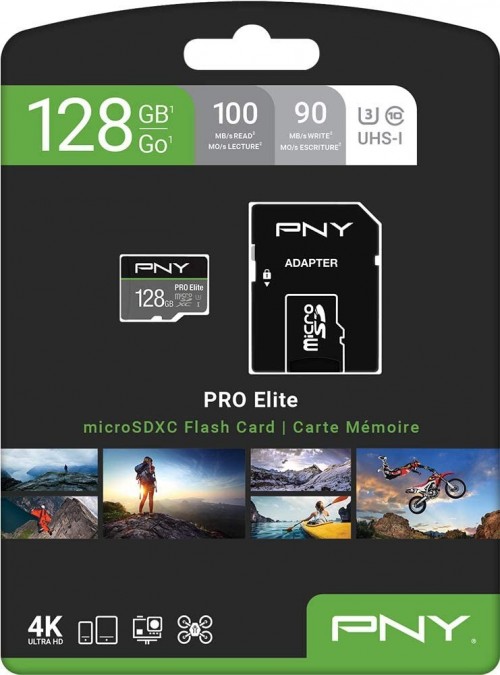PNY PRO Elite Class 10 U3 V30 microSDXC 128Gb