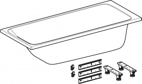 Geberit Tawa Slim rim 170x75 554.121.01.1