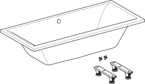 Geberit Selnova Square Duo 180x80 554.387.01.1