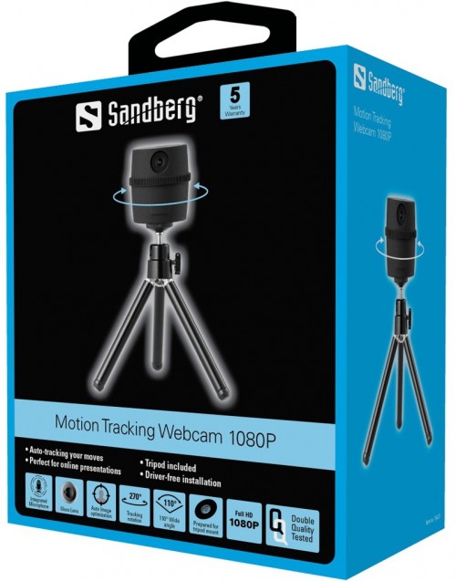 Sandberg Motion Tracking Webcam 1080P