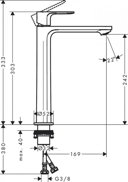 Hansgrohe Rebris E 72583000