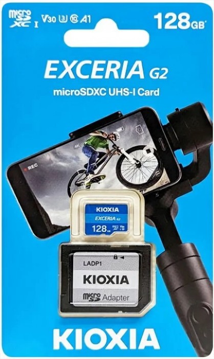 KIOXIA Exceria G2 microSDXC with Adapter 128Gb