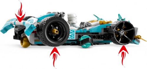 Lego Zanes Dragon Power Spinjitzu Race Car 71791