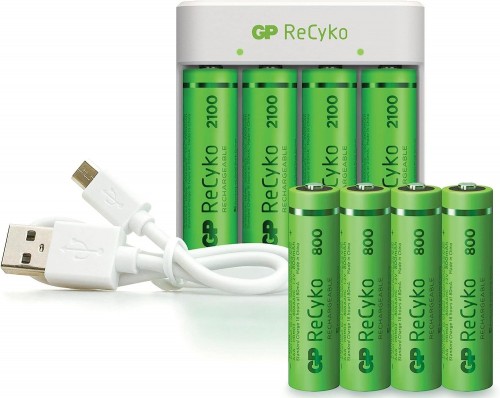 GP E411 + 4xAA 2100 mAh + 4xAAA 800 mAh