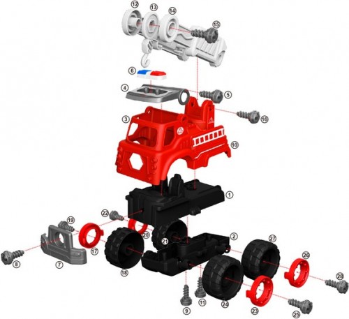 DIY Spatial Creativity Mini Car LM9036