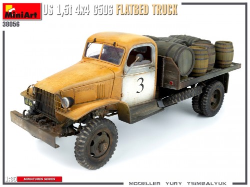 MiniArt U.S. 1.5t 4×4 G506 Flatbed Truck (1:35)