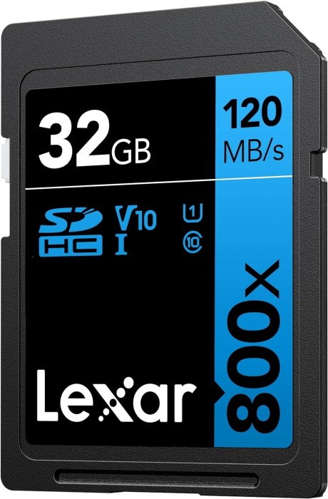 Lexar High-Performance 800x SDHC UHS-I Card BLUE Series 32Gb