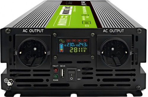 Green Cell Power Inverter LCD 24V to 3000W/6000W Pure Sine