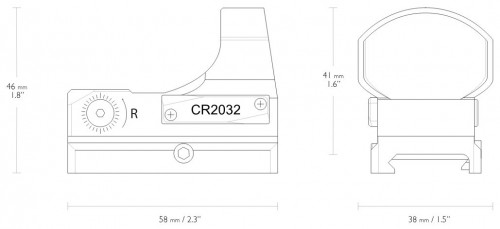 Hawke Reflex Sight Wide View 3 MOA