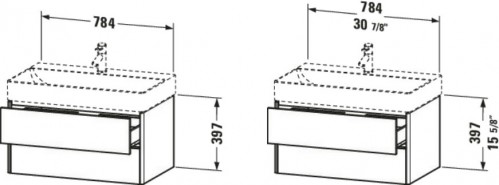 Duravit XSquare 80 XS416201818