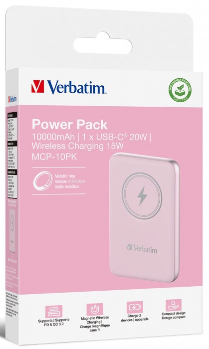 Verbatim 10000 Magnetic Wireless Power Pack