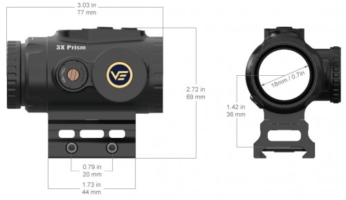 Vector Optics Paragon 3x18 Prism