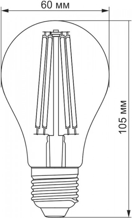 TITANUM Filament A60 7W 2200K E27