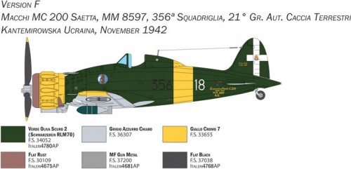 ITALERI Macchi C.200 Serie XXI-XXIII (1:48)