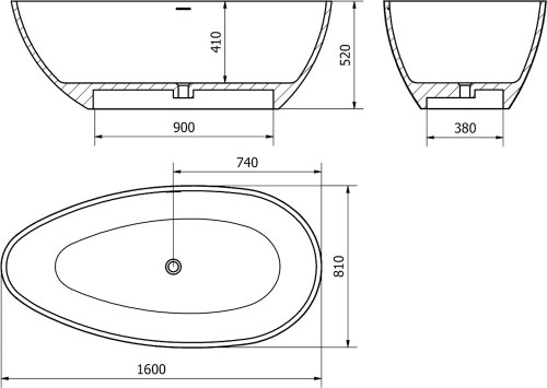 Mexen Imola 160x81 57281608010