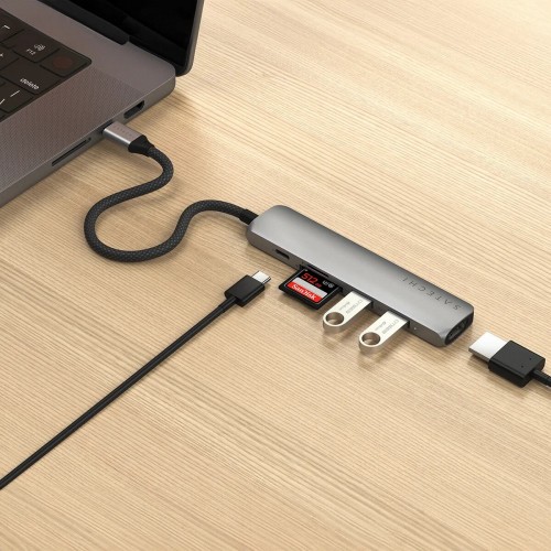 Satechi 6-in-1 USB-C Slim Multiport Adapter