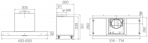 Elica Hidden Advance Plus BL/GL/A/72