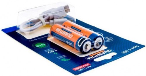 Quantum 2xAA 1950 mAh USB Type-C