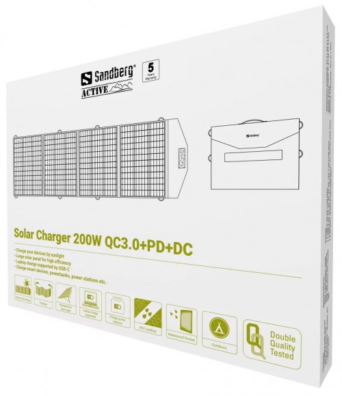 Sandberg Solar Charger 200W QC3.0+PD+DC