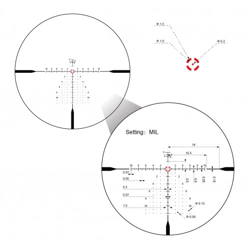 Vector Optics Continental x10 1-10x28 ED RAR FDE VET-CTR FFP