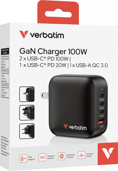 Verbatim Mini GaN Charger 100W