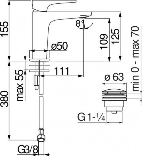 Nobili Rubinetterie Yoyo YO126118/2CR